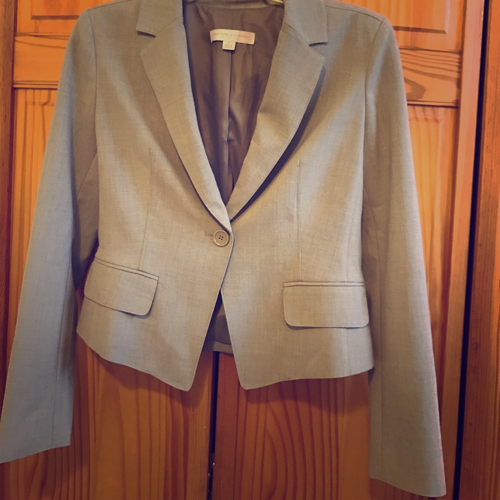New York & Company Gray Blazer